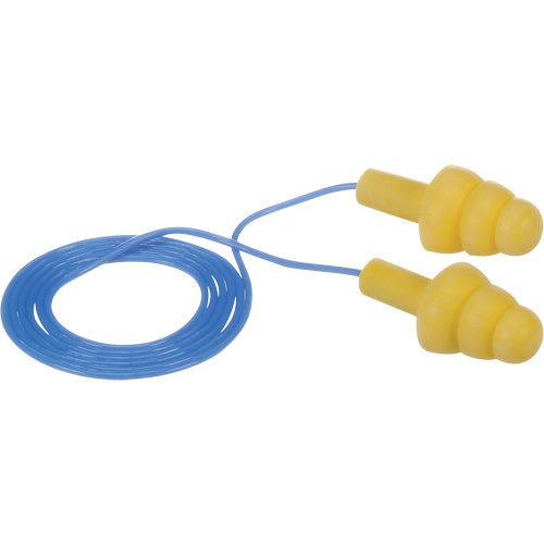 E-A-R Ultrafit Premolded Earplugs, Corded, Bulk - Polybag, 25 dB NRR, One-Size Ottawa Fastener Supply