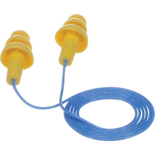 E-A-R Ultrafit Premolded Earplugs, Corded, Bulk - Polybag, 25 dB NRR, One-Size Ottawa Fastener Supply