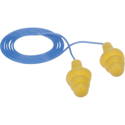 E-A-R Ultrafit Premolded Earplugs, Corded, Bulk - Polybag, 25 dB NRR, One-Size Ottawa Fastener Supply