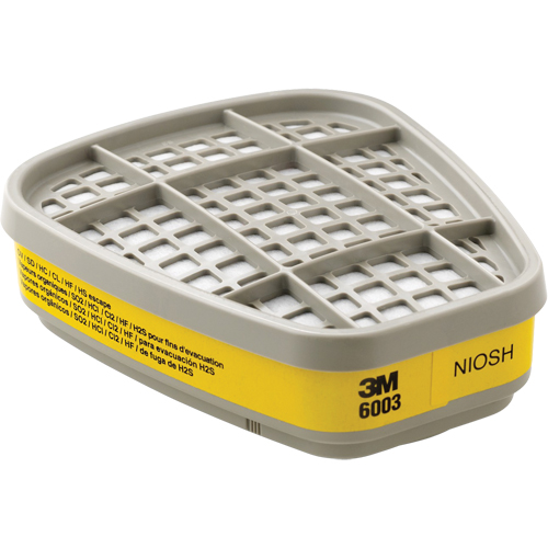 6000 Series Respirator Cartridges, Gas/Vapour Cartridge, Organic Vapour/Acid Gas Ottawa Fastener Supply