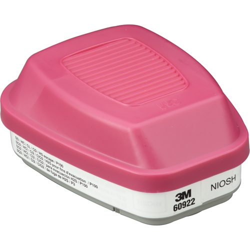 6000 Series Respirator Cartridges, Gas/Vapour Cartridge, Acid Gas/P100 Ottawa Fastener Supply