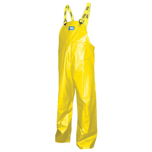 Journeyman&reg; Bib Pants, Large, Polyester/PVC, Yellow Ottawa Fastener Supply