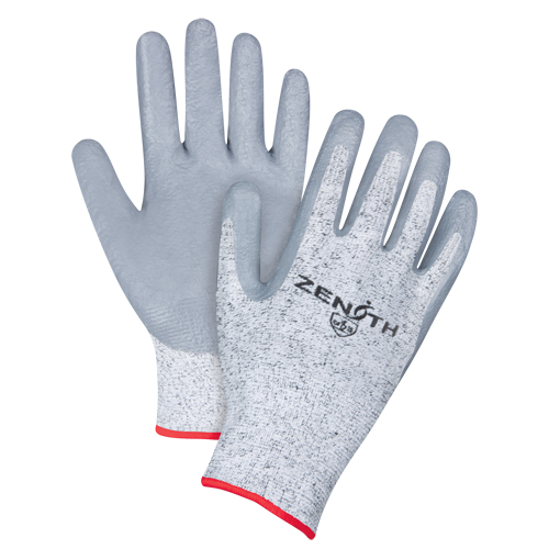 Seamless Stretch Cut-Resistant Gloves, Size Small/7, 13 Gauge, Nitrile Coated, HPPE Shell, ANSI/ISEA 105 Level 2/EN 388 Level 3 Ottawa Fastener Supply