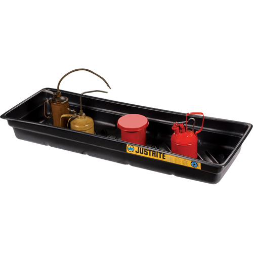 EcoPolyBlend Spill Tray, 46" L x 16" W x 5.5" H, 12 gal. Spill Capacity Ottawa Fastener Supply