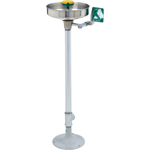 Axion&reg; Eye/Face Wash Station, Pedestal Installation, Stainless Steel Bowl Ottawa Fastener Supply