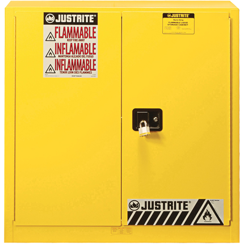Sure-Grip&reg; EX Flammable Safety Cabinet, 30 gal., 2 Door, 36" W x 35" H x 24" D Ottawa Fastener Supply