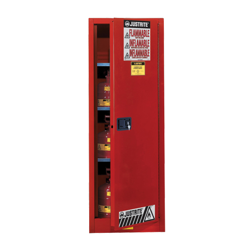Sure-Grip&reg; EX Slimline Flammable Safety Cabinet, 22 gal., 3 Shelves Ottawa Fastener Supply