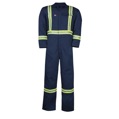 Westex UltraSoft&reg; Unlined Coveralls, Size 34/36, Navy Blue, 12.4 cal/cm2 Ottawa Fastener Supply