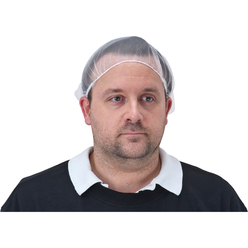 Hair Nets, Nylon, 24", White Ottawa Fastener Supply