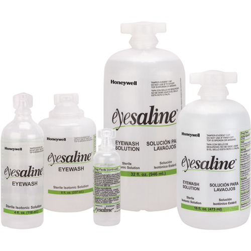 Saline Eyewash Bottles, Full Bottle, 16 oz. Ottawa Fastener Supply