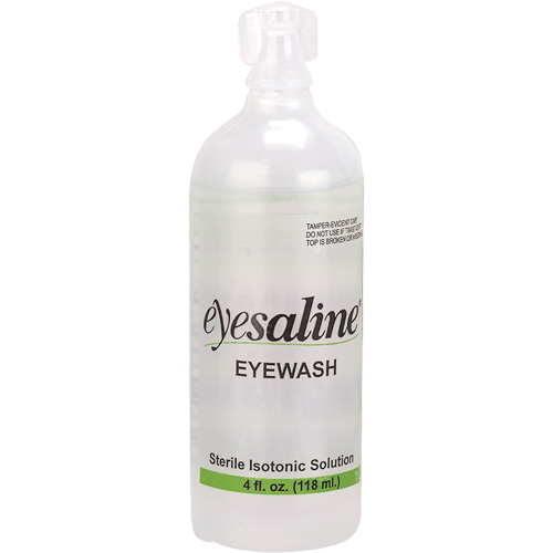 Bouteilles de solution saline pour douche oculaire, Bouteille Plein, 4 oz Ottawa Fastener Supply