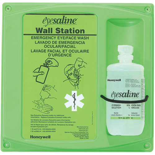 Support mural pour solution saline de douche oculaire, Simple Ottawa Fastener Supply