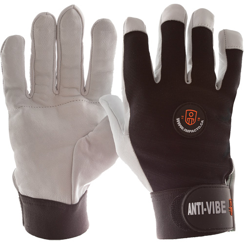 Anti-Vibration Air Glove&reg;, Size Medium, Pearl Leather Palm Ottawa Fastener Supply