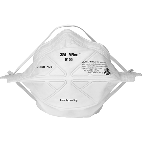 9105S VFlex Particulate Respirators, N95, NIOSH Certified, Small Ottawa Fastener Supply
