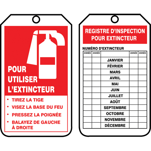 Safety Tags, Cardstock, 3-1/8" W x 5-7/8" H, French Ottawa Fastener Supply