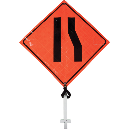 Narrow Road Pole Sign, 24" x 24", Vinyl, Pictogram Ottawa Fastener Supply