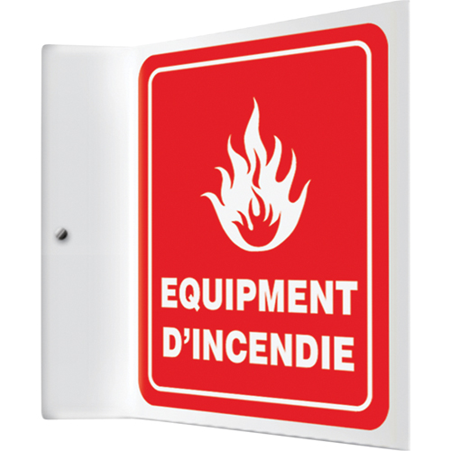 Accuform Signs Enseigne Projection équipement d'incendie , 8" x 8