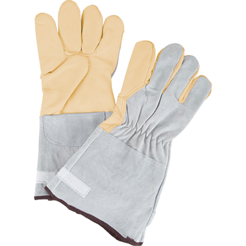 Standard-Duty Snug Wrist Work Gloves, Large, Grain Cowhide Palm Ottawa Fastener Supply