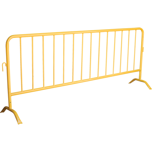 Portable Barrier, Interlocking, 102" L x 40" H, Yellow Ottawa Fastener Supply