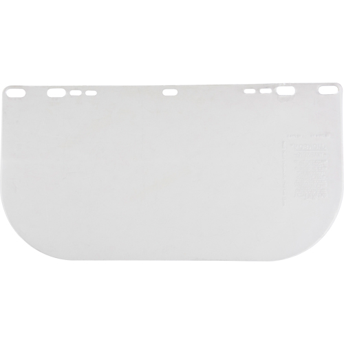 F20 Clear Flat Faceshield, Polycarbonate, Clear Tint Ottawa Fastener Supply