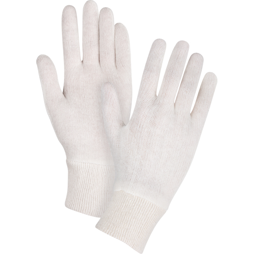 Gants d'inspection de poids moyen, Poly/coton, Poignet Poignet en tricot, Dames Ottawa Fastener Supply
