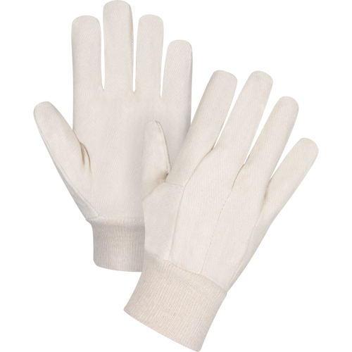 Cotton Canvas Gloves, 12 oz., Large Ottawa Fastener Supply