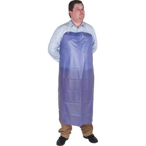 Lightweight Apron, Vinyl, 45" L x 36" W, Blue Ottawa Fastener Supply