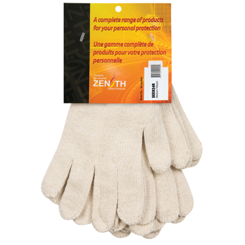 Heavyweight String Knit Gloves, Poly/Cotton, 7 Gauge, Medium Ottawa Fastener Supply