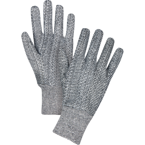 Gants de jersey, Grand, Poivre et sel, Non doubl&eacute;, Poignet en tricot Ottawa Fastener Supply