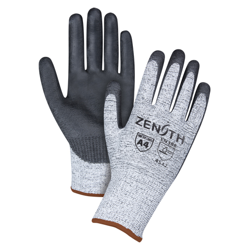 Seamless Stretch Cut-Resistant Gloves, Size Large/9, 13 Gauge, Polyurethane Coated, HPPE Shell, ANSI/ISEA 105 Level 4/EN 388 Level 5 Ottawa Fastener Supply