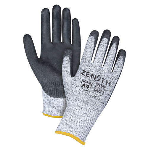 Seamless Stretch Cut-Resistant Gloves, Size 2X-Large/11, 13 Gauge, Polyurethane Coated, HPPE Shell, ANSI/ISEA 105 Level 4/EN 388 Level 5 Ottawa Fastener Supply