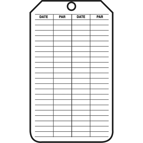 Inspection Tags, Plastic, 3-1/8" W x 5-7/8" H, French Ottawa Fastener Supply