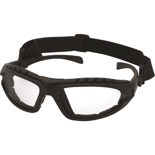 Dustdevil Black Frame Safety Glasses, Clear Lens, Anti-Fog/Anti-Scratch, ANSI Z87+/Meets/Exceeds CSA Z94.3 Ottawa Fastener Supply