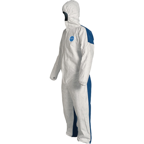 Hooded Coveralls, 2X-Large, Blue/White, Tyvek&reg; 400 D Ottawa Fastener Supply