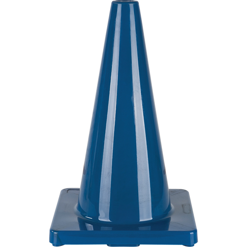 C&ocirc;ne de couleur pour la signalisation, 18", Bleu Ottawa Fastener Supply