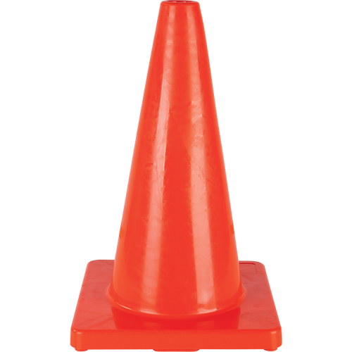 C&ocirc;ne de couleur pour la signalisation, 18", Orange Ottawa Fastener Supply