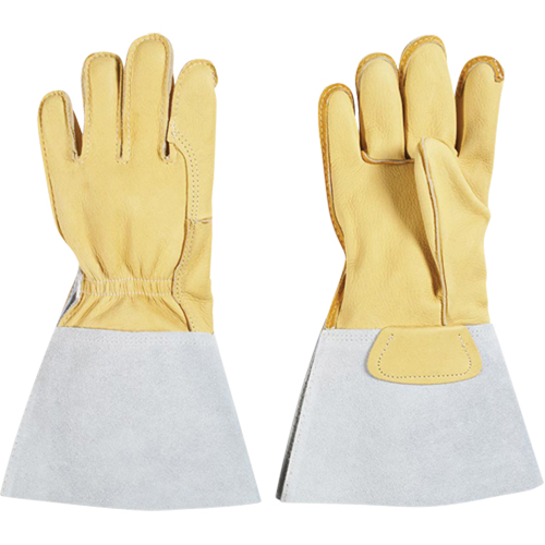 Lineman's Glove, Large, Grain Cowhide Palm, Cotton Inner Lining Ottawa Fastener Supply