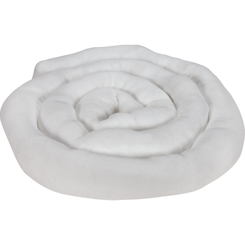 Remblais tubulaire absorbant, Huile seulement, Absorption 45 gal., 3" la x 10' lo, Pqt de 10 Ottawa Fastener Supply