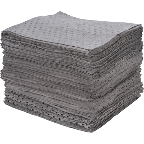 Premium Bonded Sorbent Pads, Universal, 15" x 17", 30 gal. Absorbancy Ottawa Fastener Supply