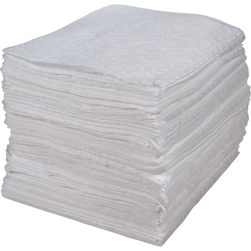 Premium Bonded Sorbent Pads, Oil Only, 15" x 17", 30 gal. Absorbancy Ottawa Fastener Supply