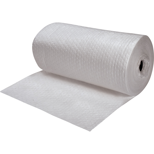 Premium Fine Fiber Sorbent Rolls, Heavyweight, 150' L x 30" W, 50 gal. Absorbancy Ottawa Fastener Supply