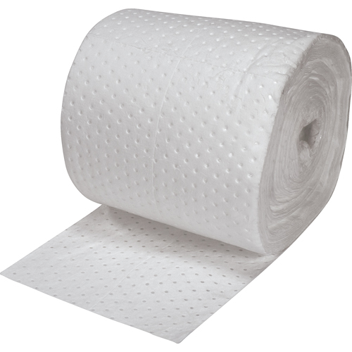 Premium Fine Fiber Sorbent Rolls, Heavyweight, 150' L x 15" W, 25 gal. Absorbancy Ottawa Fastener Supply