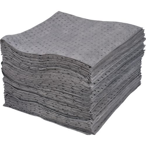 Feuilles absorbantes lamin&eacute;es (SMS) de premi&egrave;re qualit&eacute;, Universel, 15" x 17", 30 gal. d'absorption Ottawa Fastener Supply