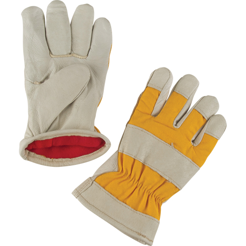 Premium Winter-Lined Work Gloves, 2X-Large, Grain Pigskin Palm, Foam Fleece Inner Lining Ottawa Fastener Supply