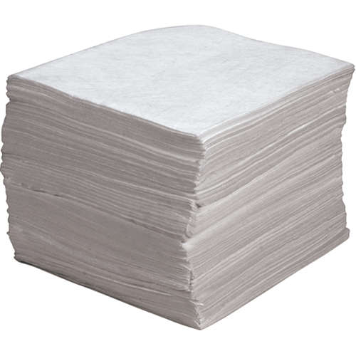 Premium Meltblown Sorbent Pads, Oil Only, 15" x 17", 30 gal. Absorbancy Ottawa Fastener Supply