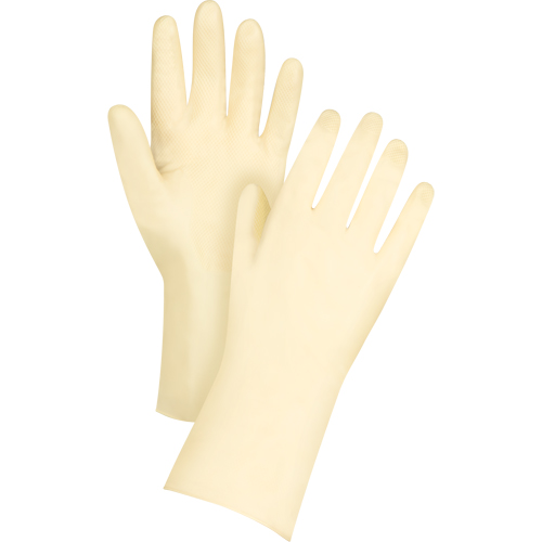 Gants de conserverie, Taille 7, 12" lo, Latex, 18 mils Ottawa Fastener Supply