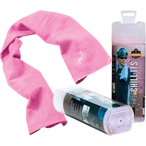 Chill-Its&reg; 6602 Cooling Towels, Pink Ottawa Fastener Supply