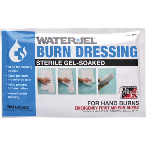 Pansements pour brûlures Water Jel , 8" x 22", Classe 2 Ottawa Fastener Supply