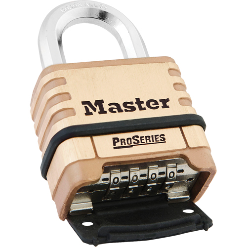 Cadenas &agrave; combinaison ProSeries, Laiton, Laiton massif, Largeur de 2-1/4" Ottawa Fastener Supply
