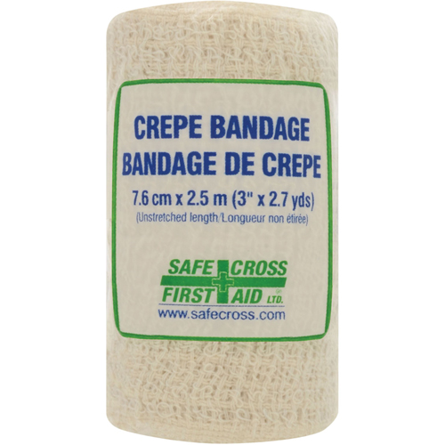 Crepe Roller Bandage, 97-1/5" L x 3" W, Class 1 Ottawa Fastener Supply